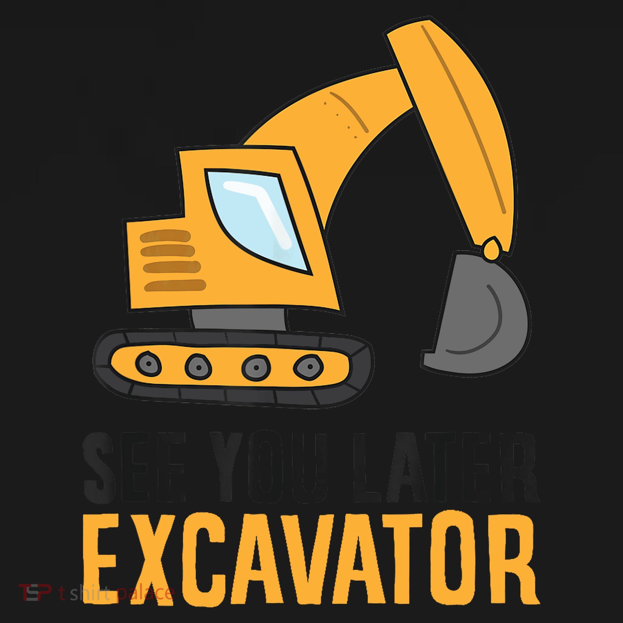 See You Later Excavator Boy Excavator Backpack