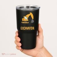 See You Later Excavator Boy Excavator Tumbler thumb 2