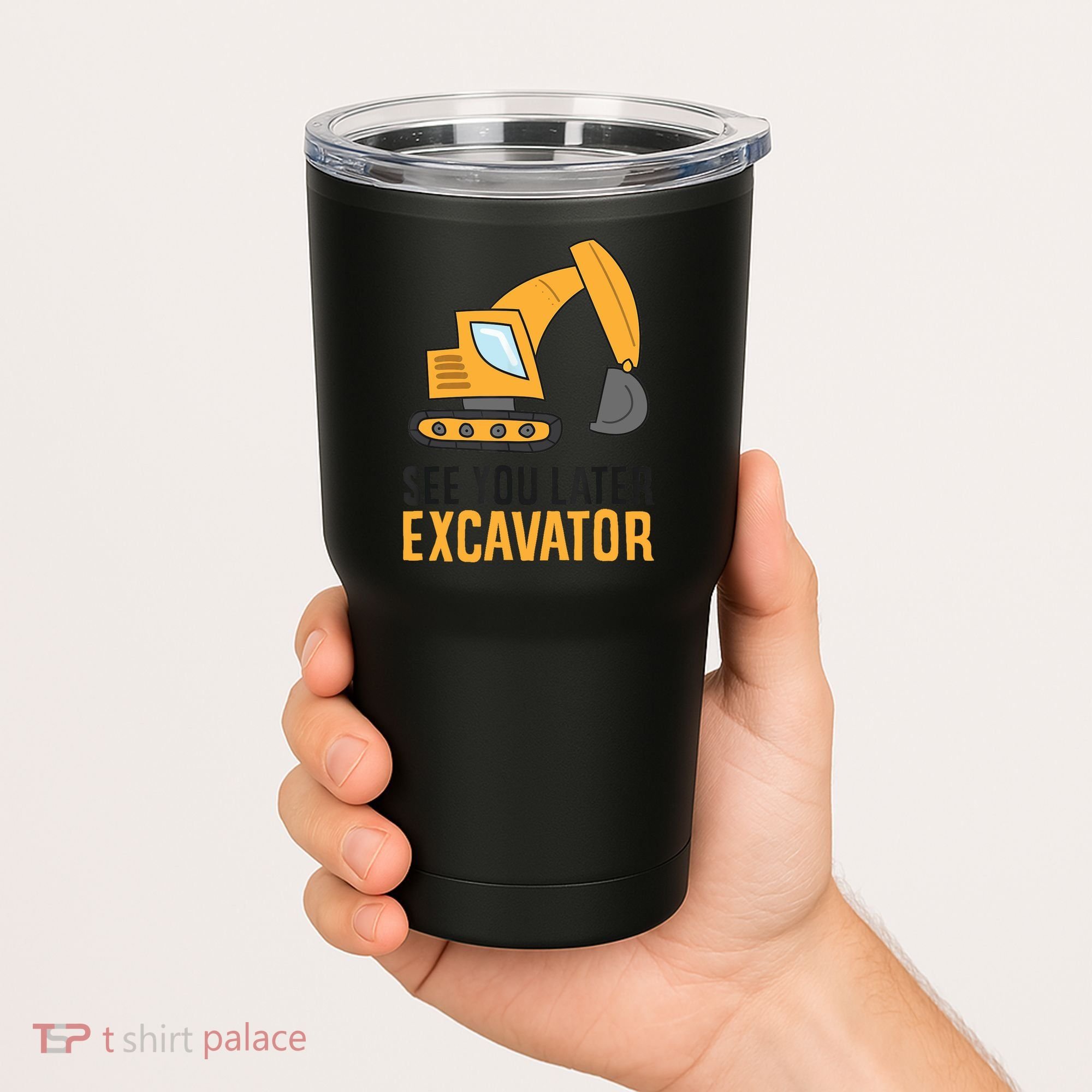 See You Later Excavator Boy Excavator Tumbler
