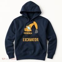 See You Later Excavator Boy Excavator Hoodie thumb 0