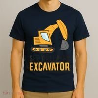 See You Later Excavator Boy Excavator T-Shirt thumb 3