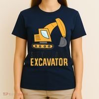See You Later Excavator Boy Excavator T-Shirt thumb 4