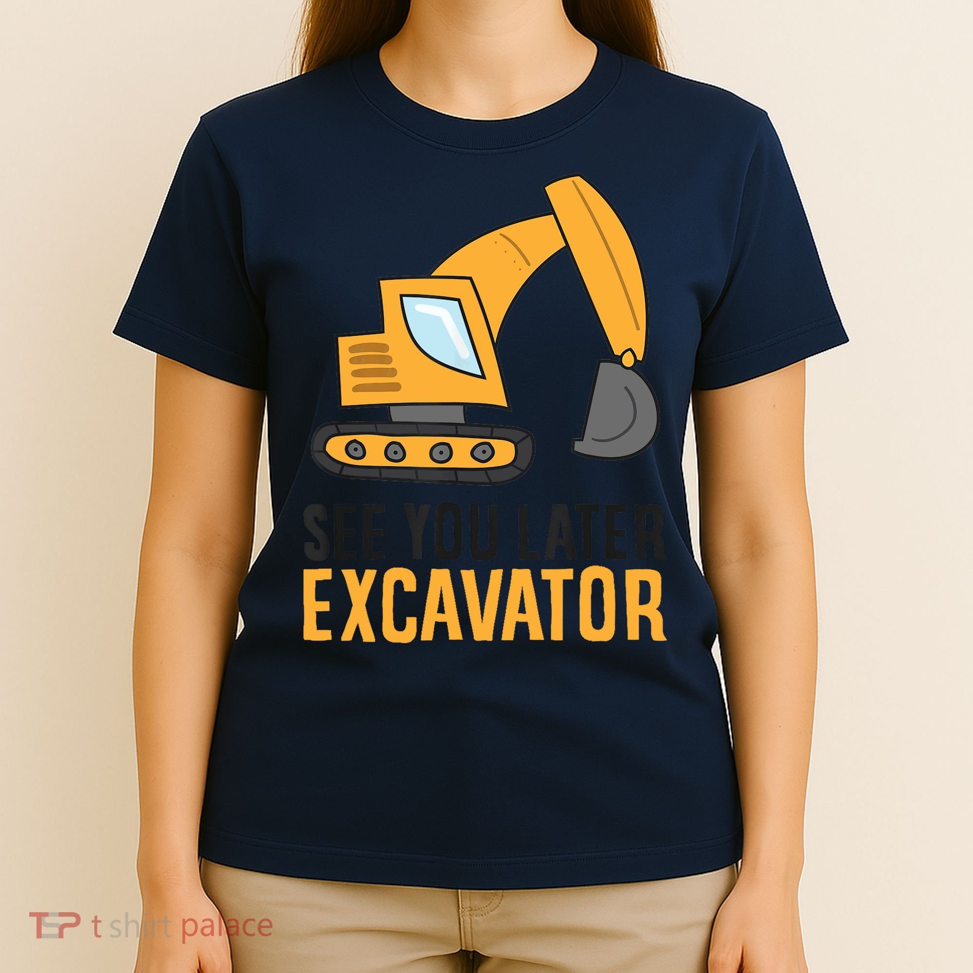 See You Later Excavator Boy Excavator T-Shirt
