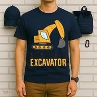 See You Later Excavator Boy Excavator T-Shirt thumb 6