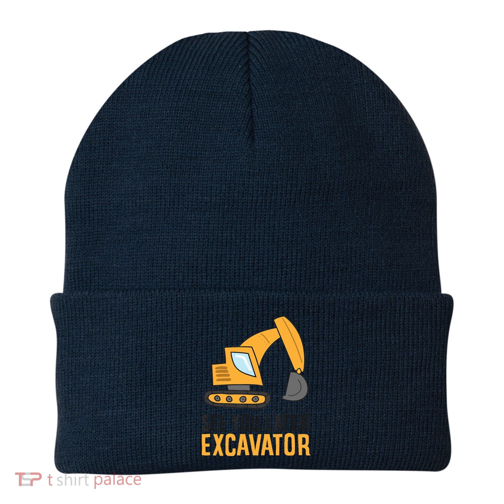 See You Later Excavator Boy Excavator Beanie