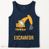 See You Later Excavator Boy Excavator Tank Top thumb 2