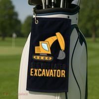 See You Later Excavator Boy Excavator Golf Towel thumb 2