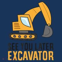 See You Later Excavator Boy Excavator Kids Sweatshirt thumb 2