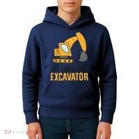 See You Later Excavator Boy Excavator Kids Hoodie thumb 4