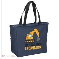 See You Later Excavator Boy Excavator Tote Bag thumb 2