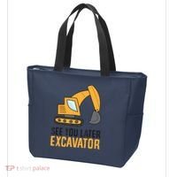 See You Later Excavator Boy Excavator Tote Bag thumb 3