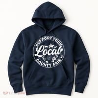 Support Your Local County Fair Animals Farm And Circus Tent Hoodie thumb 0