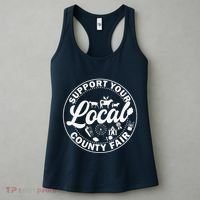 Support Your Local County Fair Animals Farm And Circus Tent Women's Tank Top thumb 3