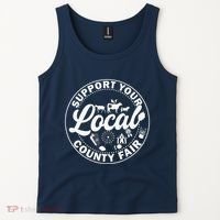 Support Your Local County Fair Animals Farm And Circus Tent Tank Top thumb 2