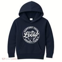 Support Your Local County Fair Animals Farm And Circus Tent Kids Hoodie thumb 0