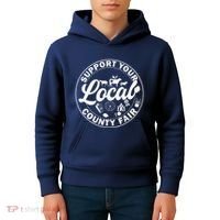 Support Your Local County Fair Animals Farm And Circus Tent Kids Hoodie thumb 4
