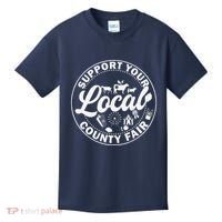 Support Your Local County Fair Animals Farm And Circus Tent Kids T-Shirt thumb 0