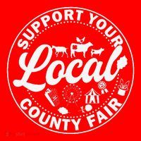 Support Your Local County Fair Animals Farm And Circus Tent Santa Hat thumb 1