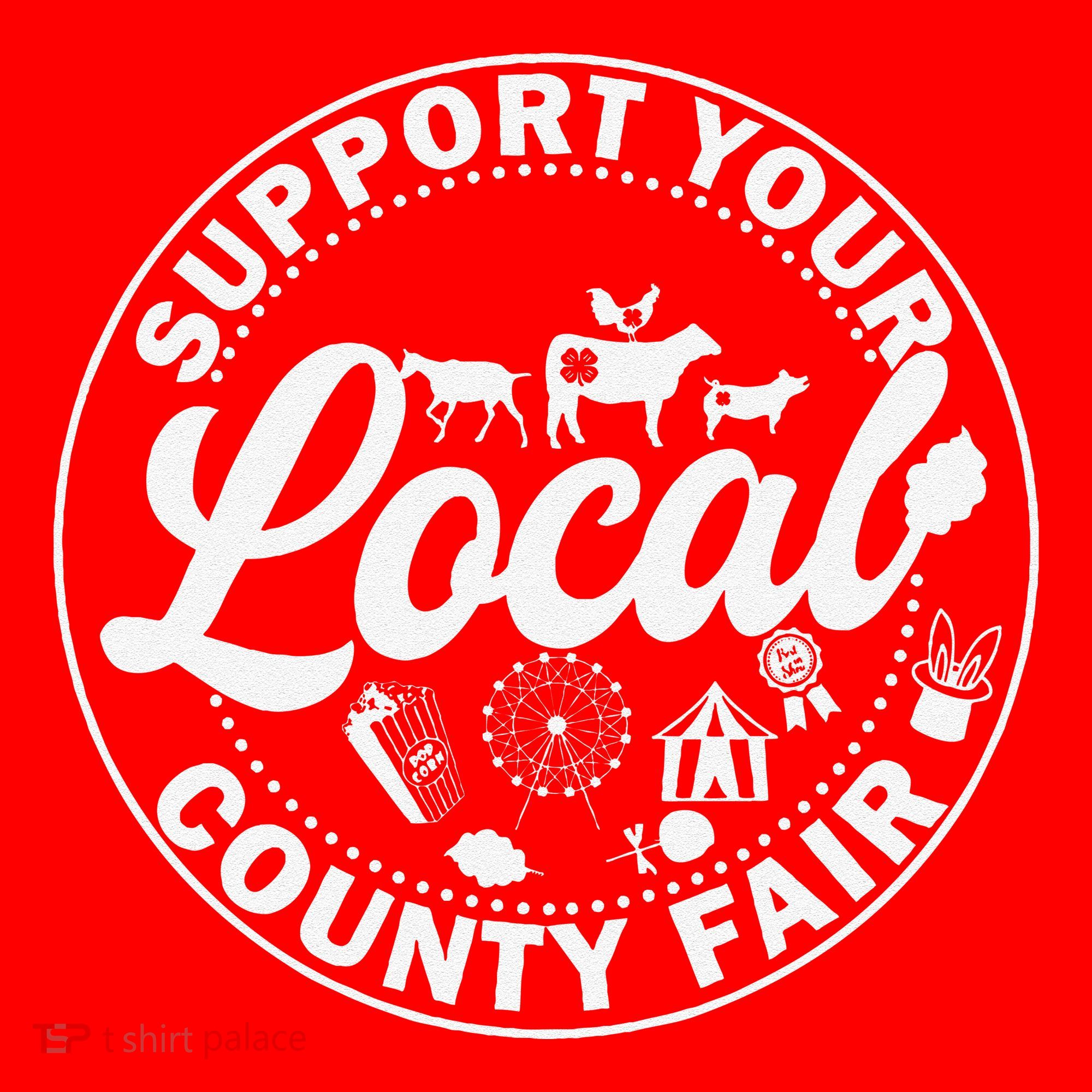 Support Your Local County Fair Animals Farm And Circus Tent Santa Hat