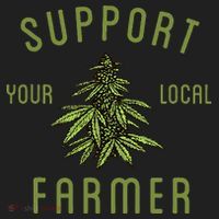 Support Your Local Farmer Funny Weed Marijuana Beanie thumb 2