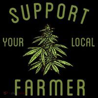 Support Your Local Farmer Funny Weed Marijuana Women's Hoodie thumb 2