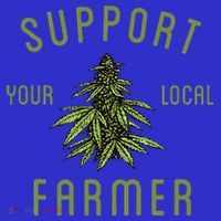 Support Your Local Farmer Funny Weed Marijuana Coaster thumb 2