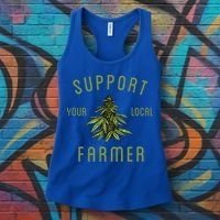 Support Your Local Farmer Funny Weed Marijuana Women's Tank Top thumb 3