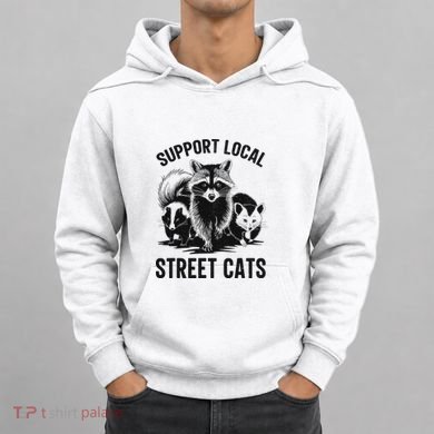 Support Yours Local Raccoon Opossum Skunk Lover Hoodie