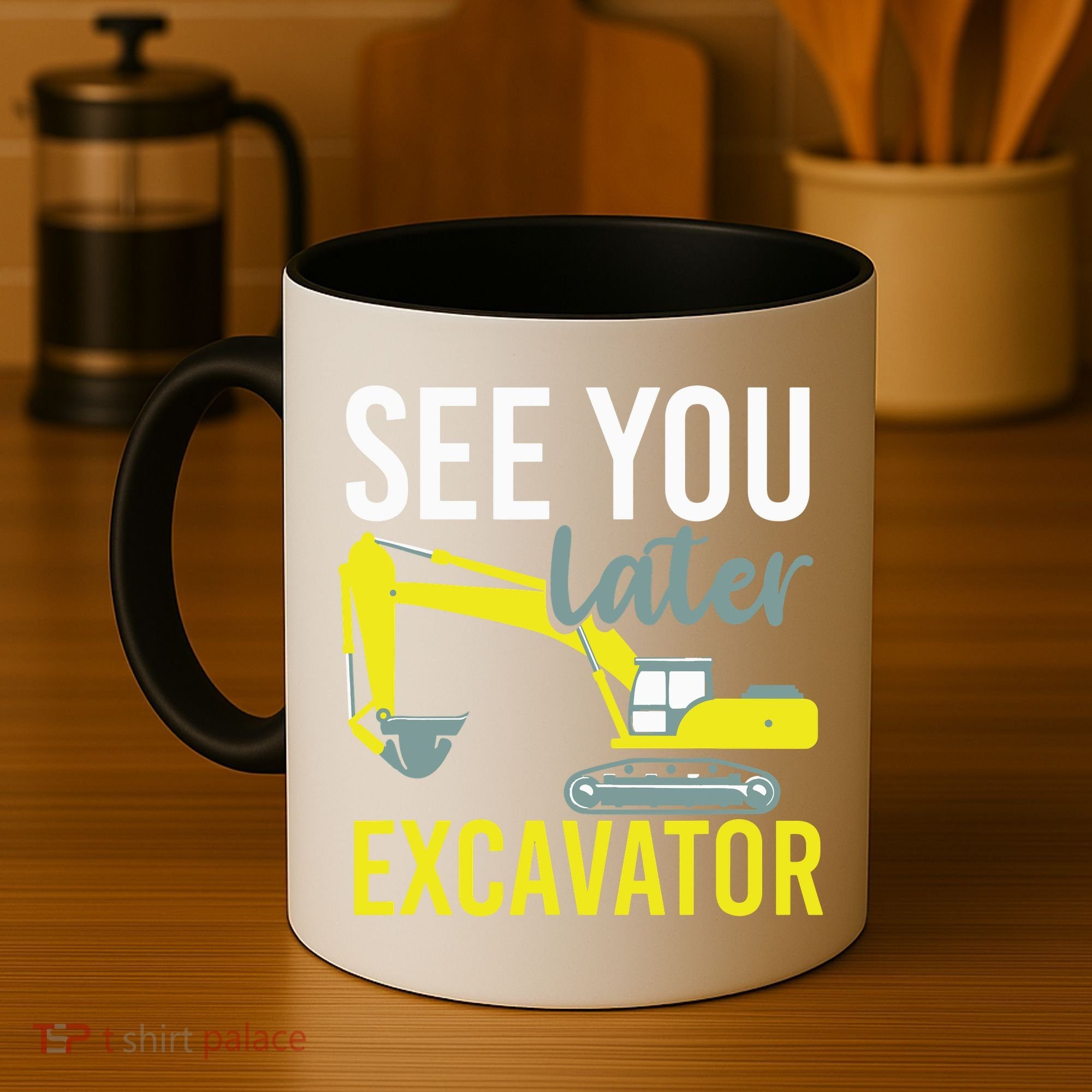 See You Later Excavator Coffee Mug