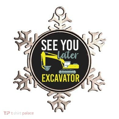See You Later Excavator Ornament