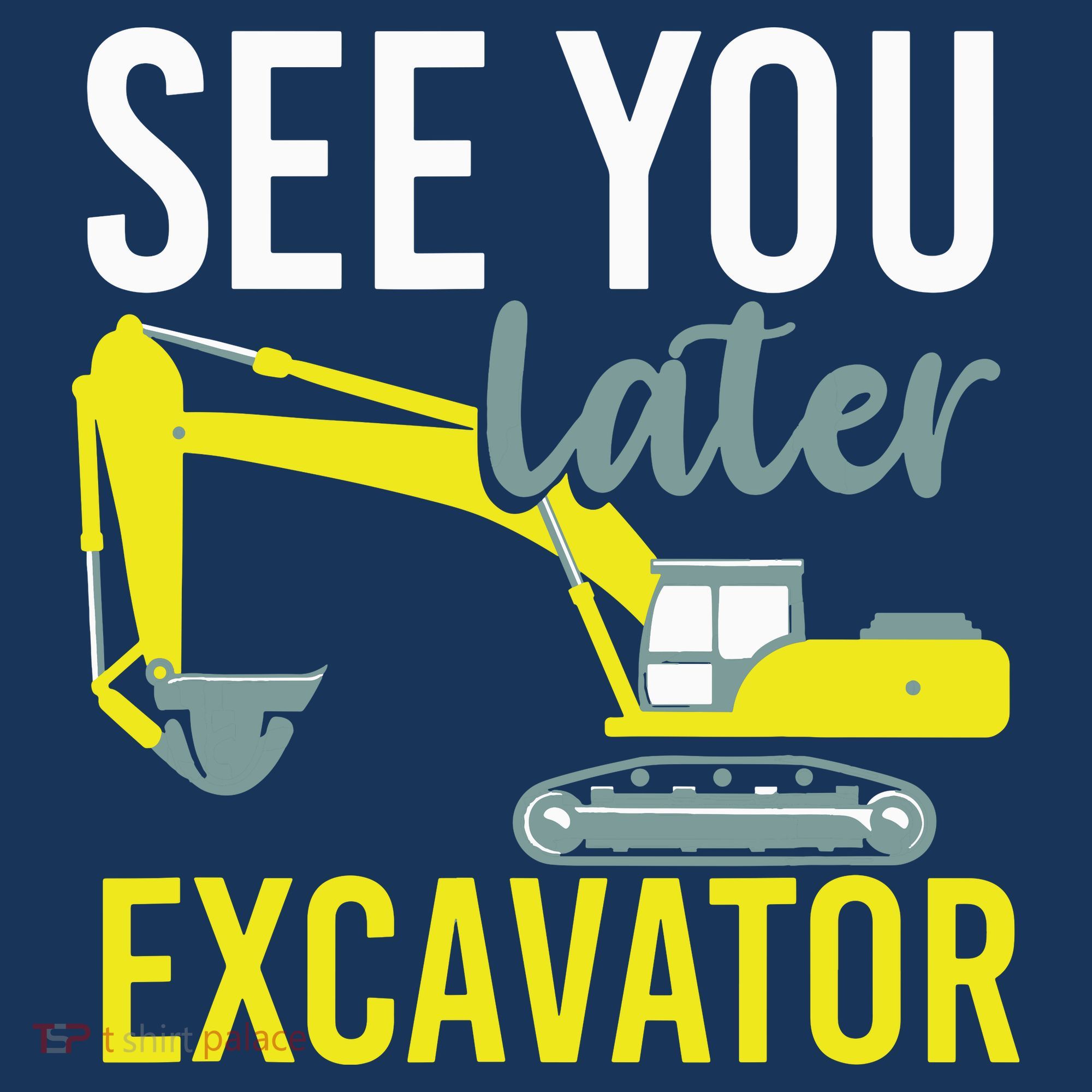 See You Later Excavator USA-Made Doggie Bandana