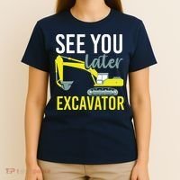 See You Later Excavator T-Shirt thumb 4