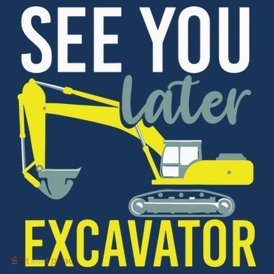 See You Later Excavator Women's Perfect Tri Tunic Long Sleeve Shirt