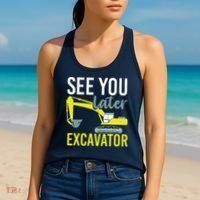 See You Later Excavator Women's Tank Top thumb 2