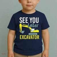 See You Later Excavator Toddler T-Shirt thumb 2