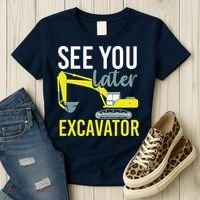 See You Later Excavator Women's T-Shirt thumb 3