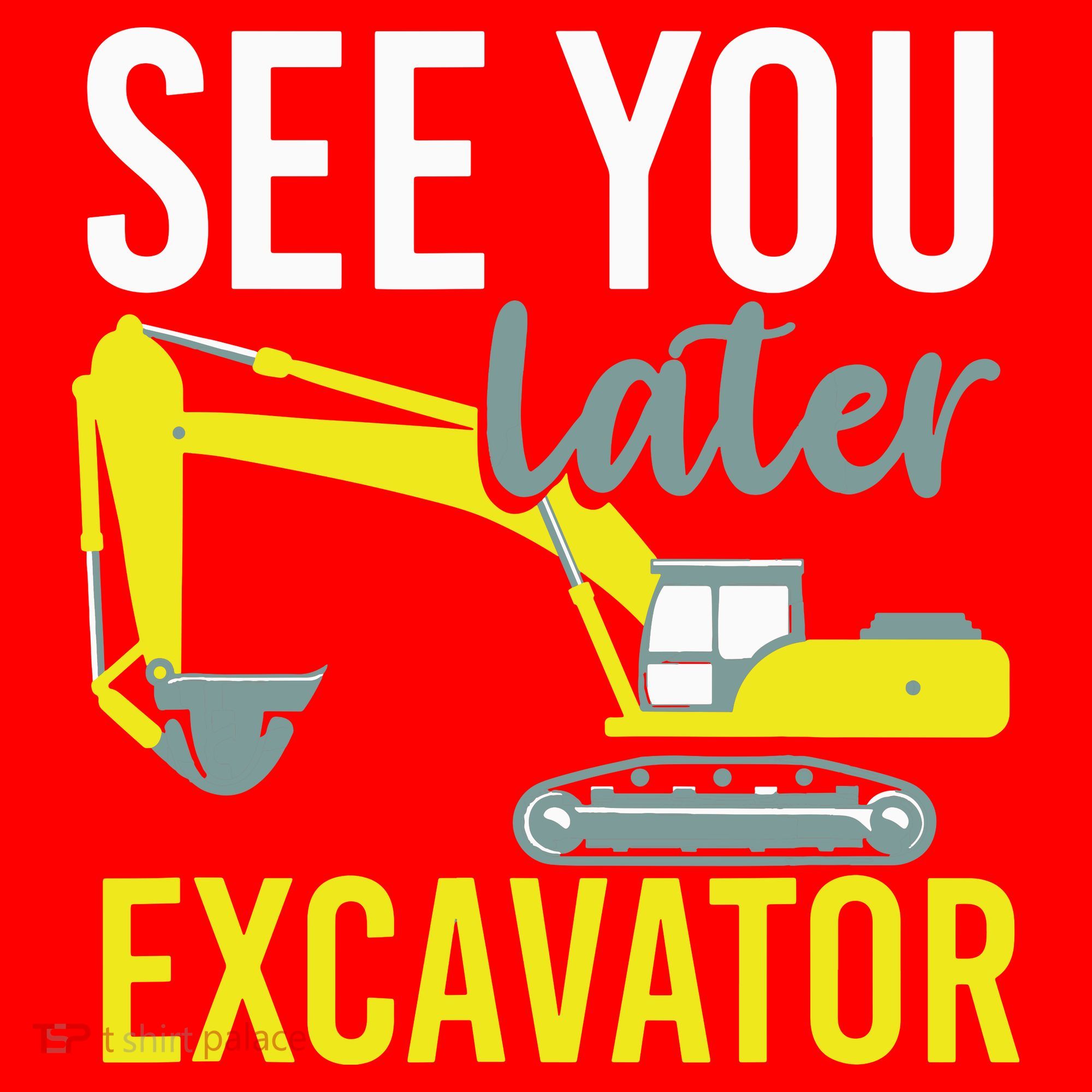 See You Later Excavator Santa Hat