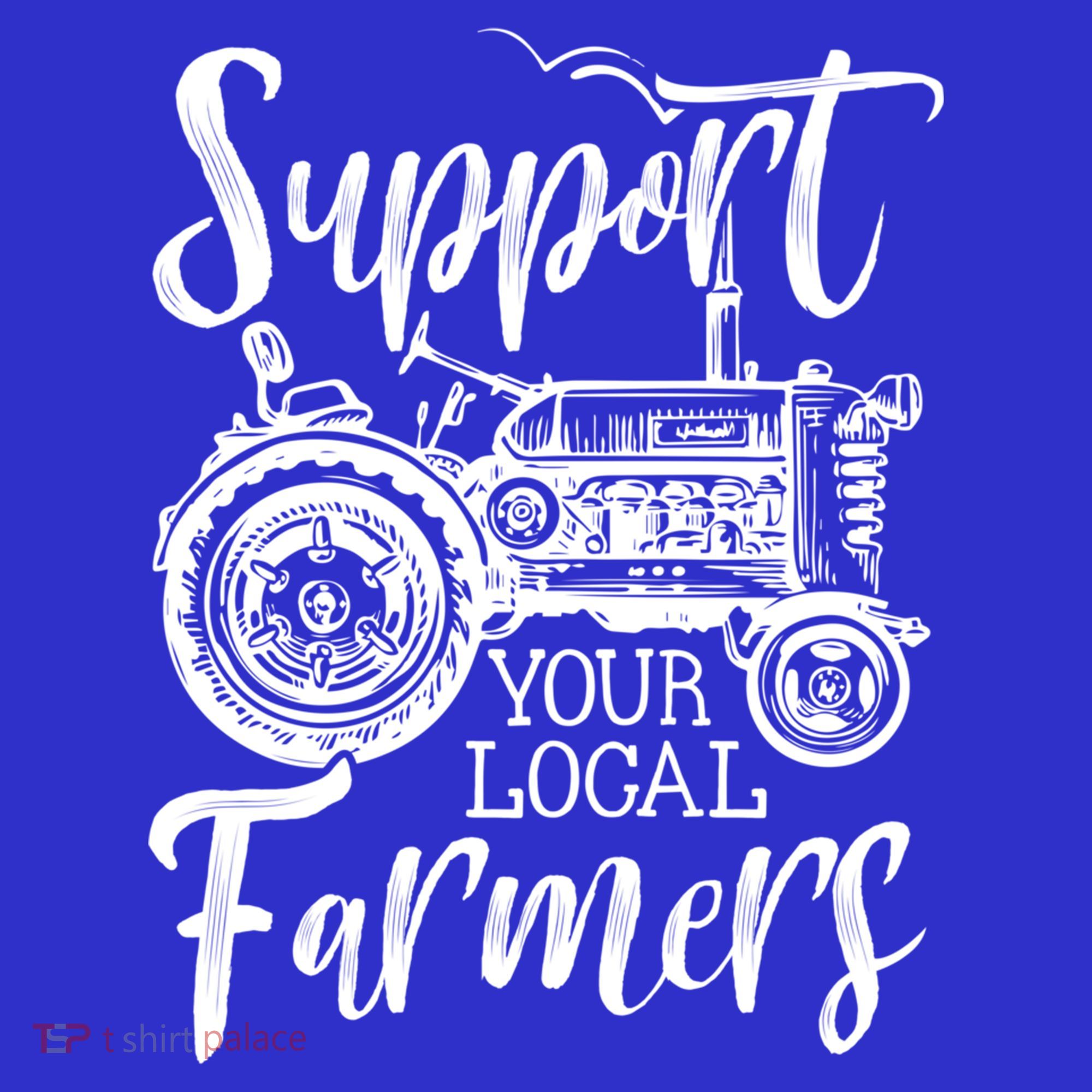 Support Your Local Farmers Go To Farmer's Market Funny Cool Gift Coaster