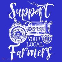 Support Your Local Farmers Go To Farmer's Market Funny Cool Gift Baby Bodysuit thumb 2
