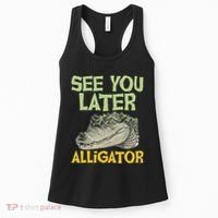 See You Later Alligator Gator Crocodile Zoo Animal Lover Women's Tank Top thumb 0