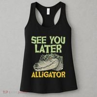 See You Later Alligator Gator Crocodile Zoo Animal Lover Women's Tank Top thumb 3