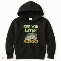 See You Later Alligator Gator Crocodile Zoo Animal Lover Kids Hoodie thumb 0