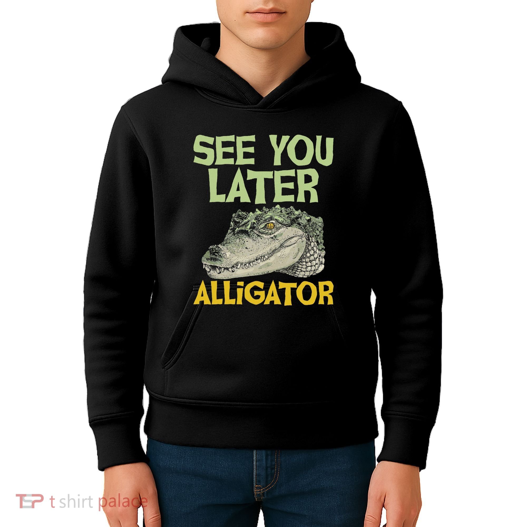 See You Later Alligator Gator Crocodile Zoo Animal Lover Kids Hoodie