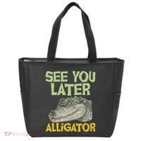 See You Later Alligator Gator Crocodile Zoo Animal Lover Tote Bag thumb 0