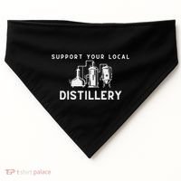 Support Your Local Distillery Beer Drinker USA-Made Doggie Bandana thumb 0