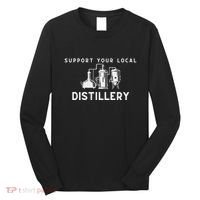 Support Your Local Distillery Beer Drinker Long Sleeve Shirt thumb 0