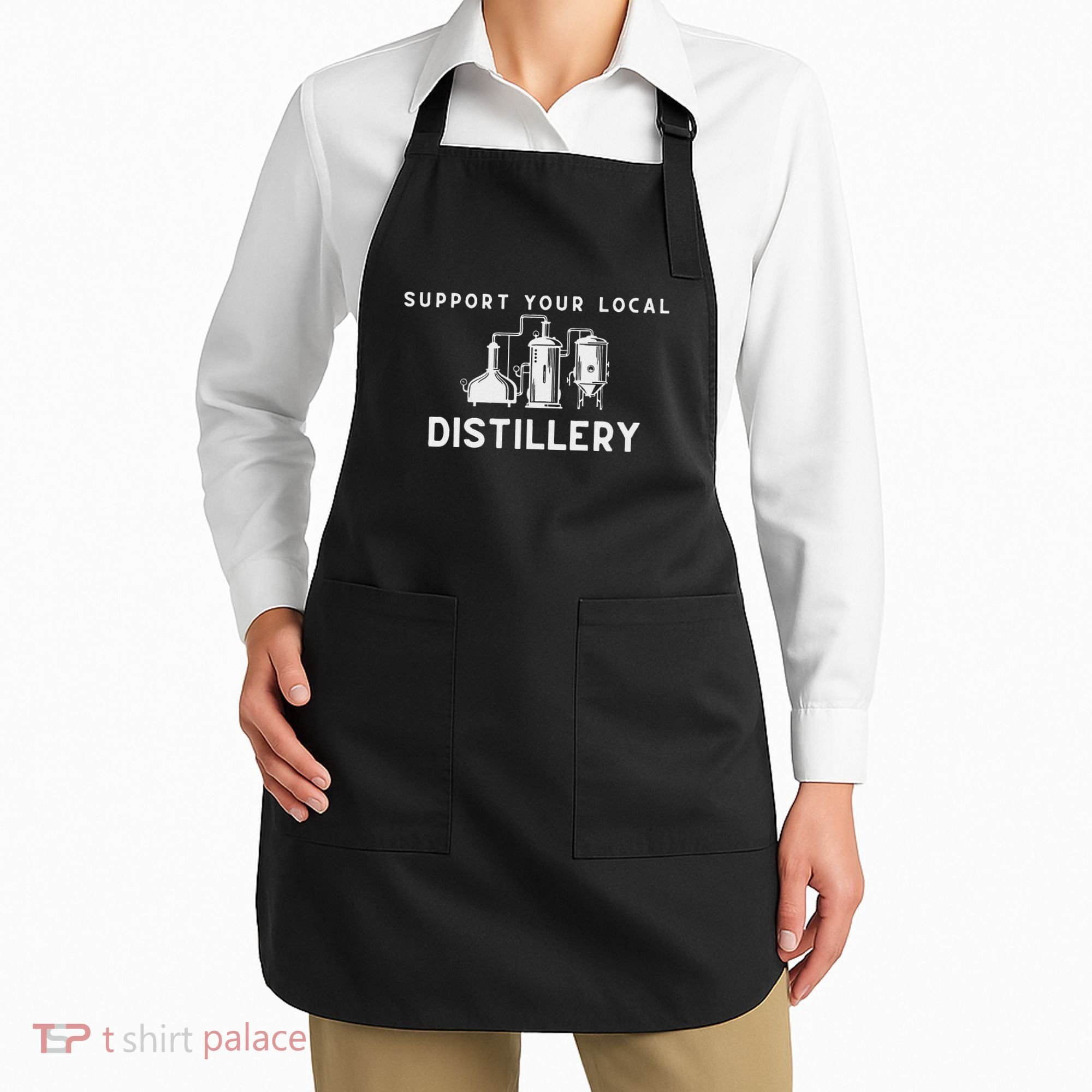 Support Your Local Distillery Beer Drinker Apron