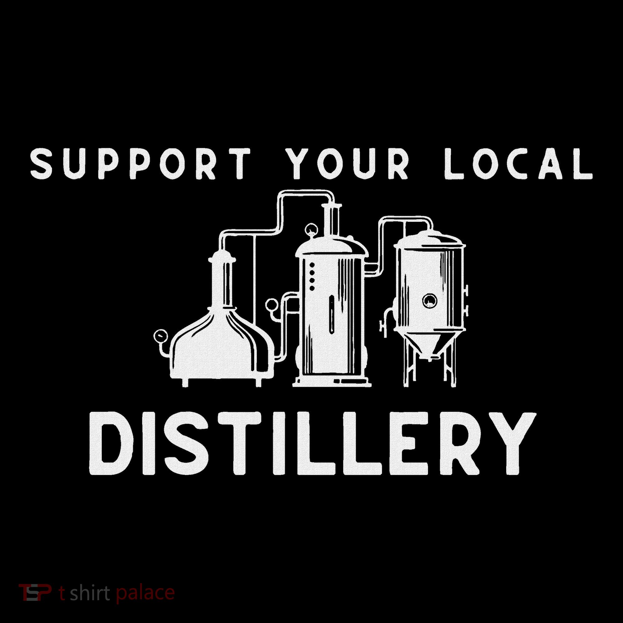Support Your Local Distillery Beer Drinker Button