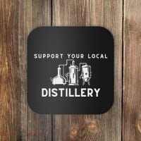 Support Your Local Distillery Beer Drinker Coaster thumb 0