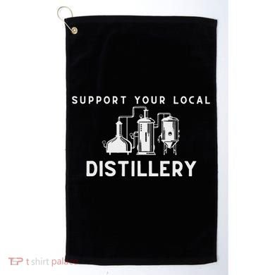 Support Your Local Distillery Beer Drinker Golf Towel